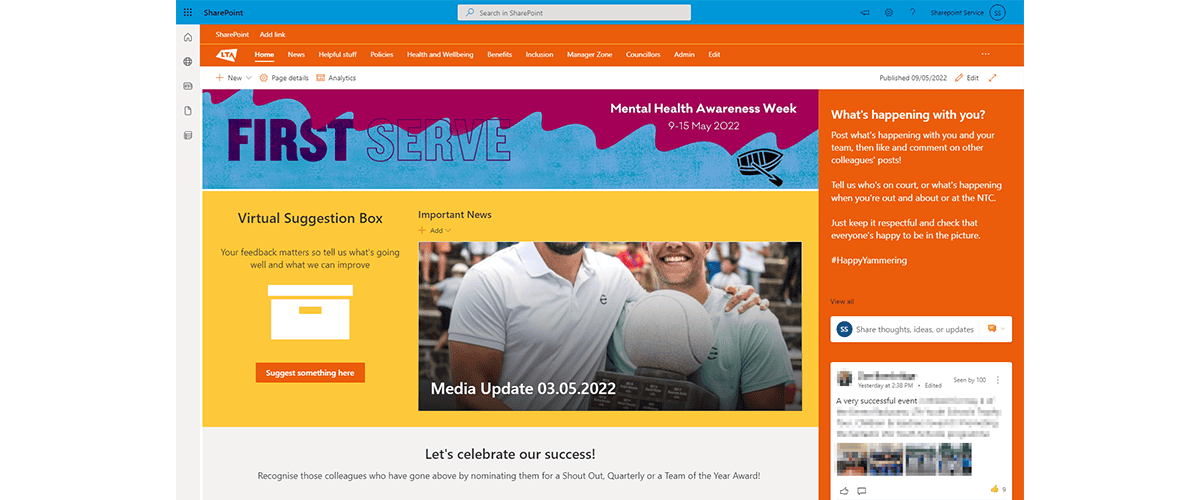 sharepoint communication site