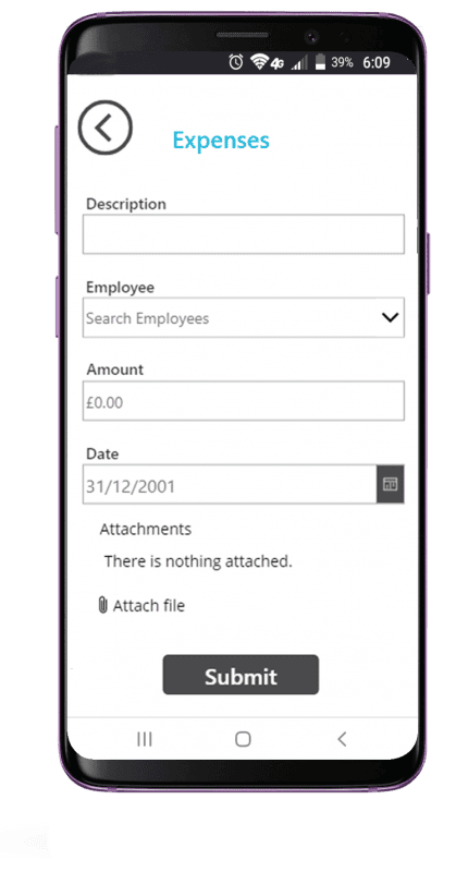 business expenses powerapp